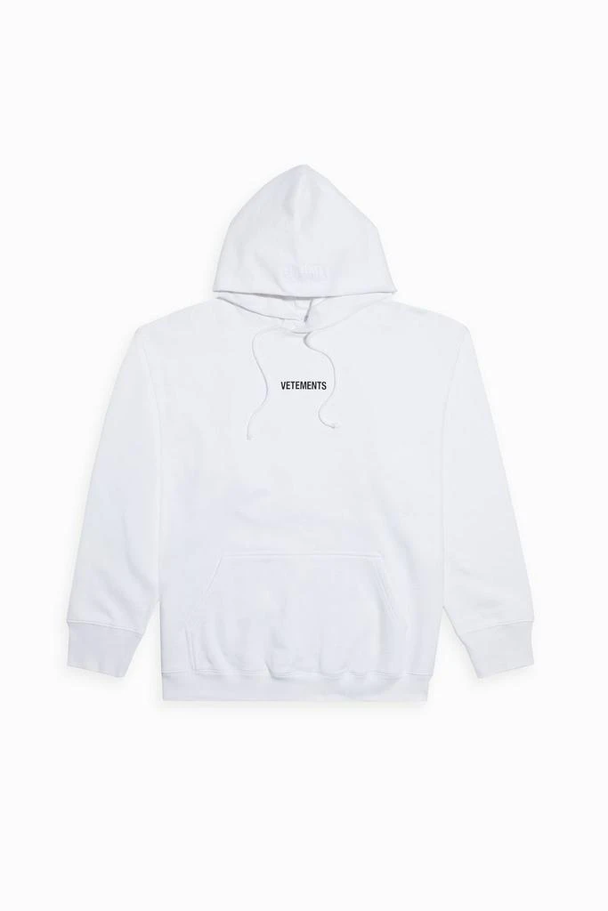 商品Vetements|Logo-print cotton-fleece hoodie,价格¥3795,第1张图片