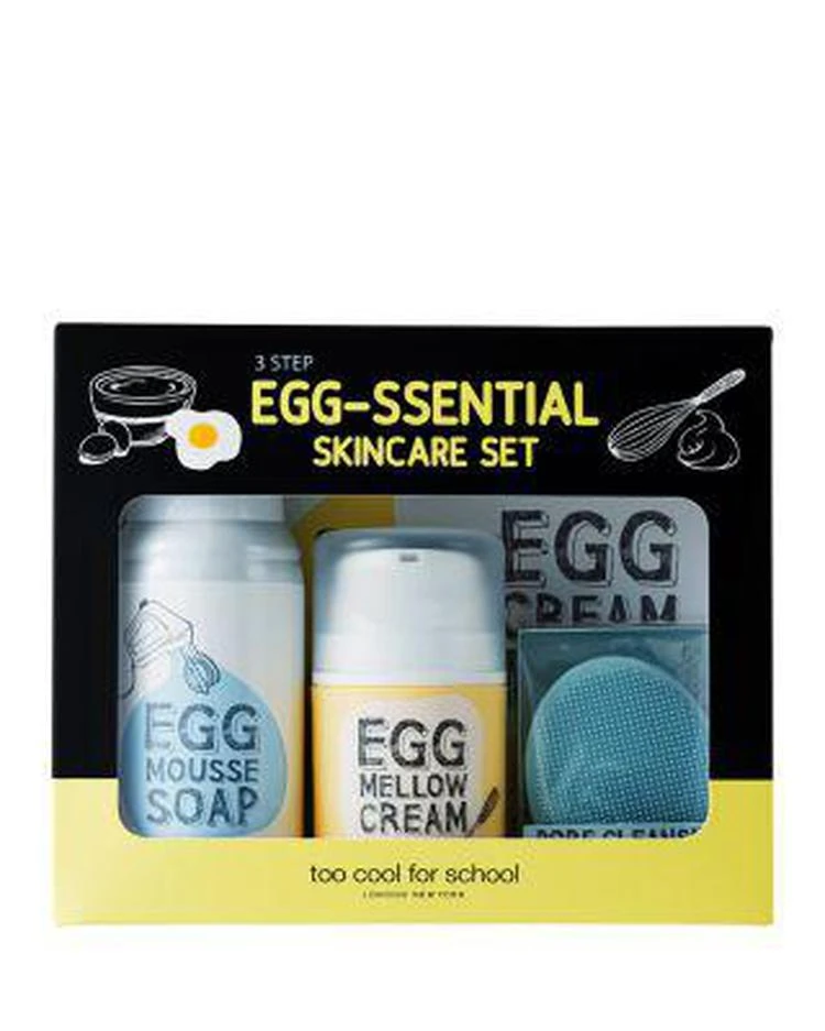 商品Too Cool For School|Egg-ssential 3-Step Skin Care Gift Set,价格¥292,第1张图片