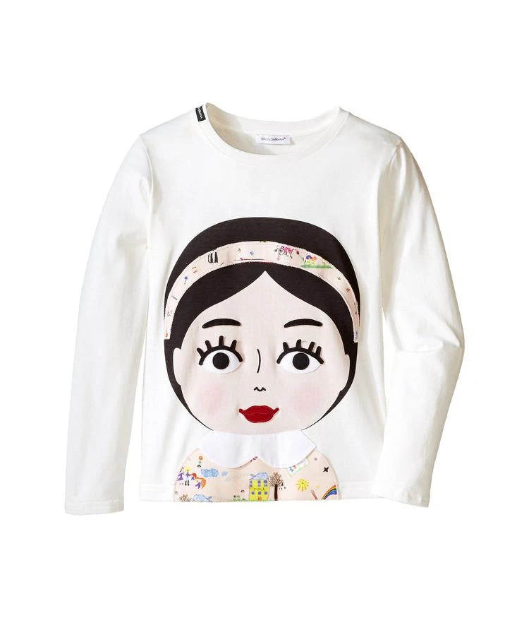 商品Dolce & Gabbana|幼儿/小童Dolce & Gabbana Kids Back to School Bimba Mora T-Shirt (Toddler/Little Kids),价格¥1021,第1张图片