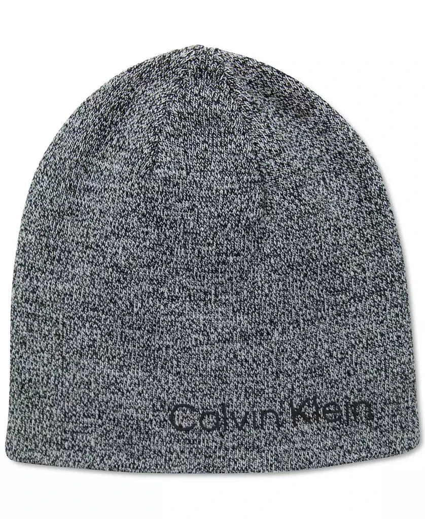 商品Calvin Klein|Men's 2-In-1 Reversible Marled Beanie,价格¥348,第1张图片