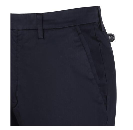 ZEGNA 男士深蓝色棉质休闲裤长裤 ZZ370-VZ115-B09商品第2张图片规格展示