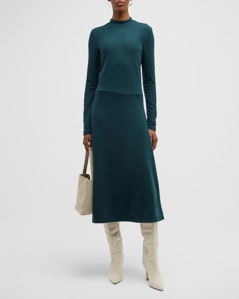 商品Vince|Long-Sleeve Mock-Neck Midi Knit Dress,价格¥1876,第1张图片
