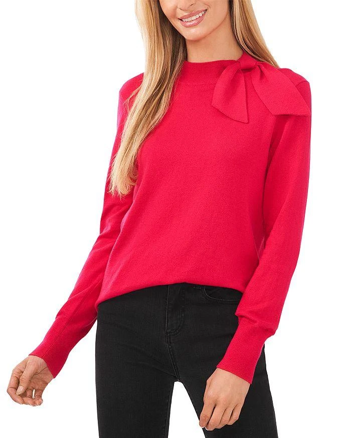 商品CeCe|Mock Neck Tie Sweater,价格¥258,第1张图片