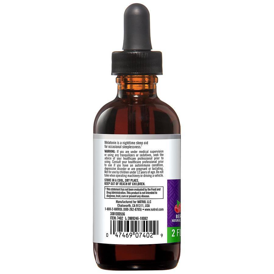 商品Natrol|Melatonin 1mg Liquid, Sleep Support Berry,价格¥53,第4张图片详细描述