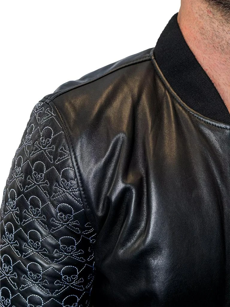 Leather Sleeve Mini Skull Jacket 商品