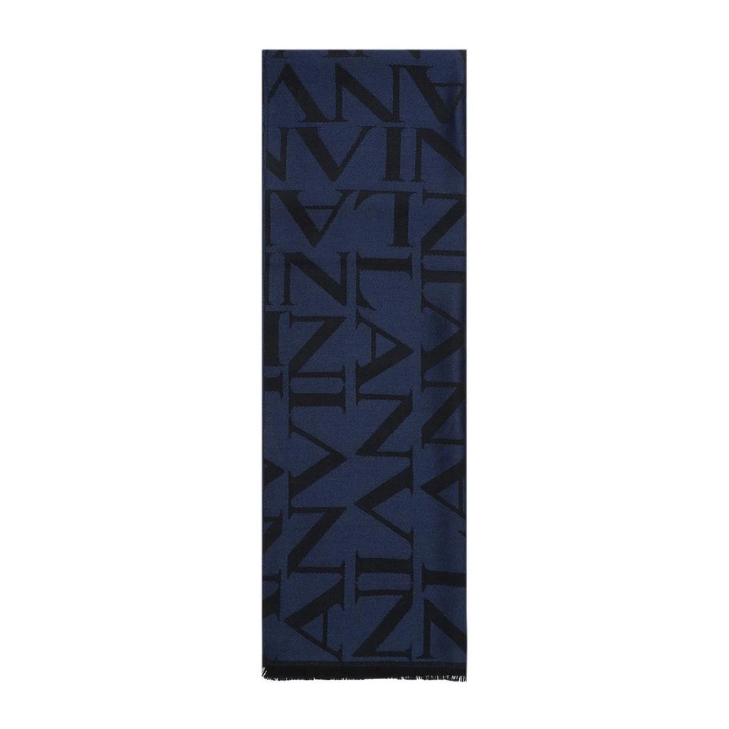 商品Lanvin|Lanvin Logo Intarsia-Knit Fringed Scarf,价格¥914,第1张图片