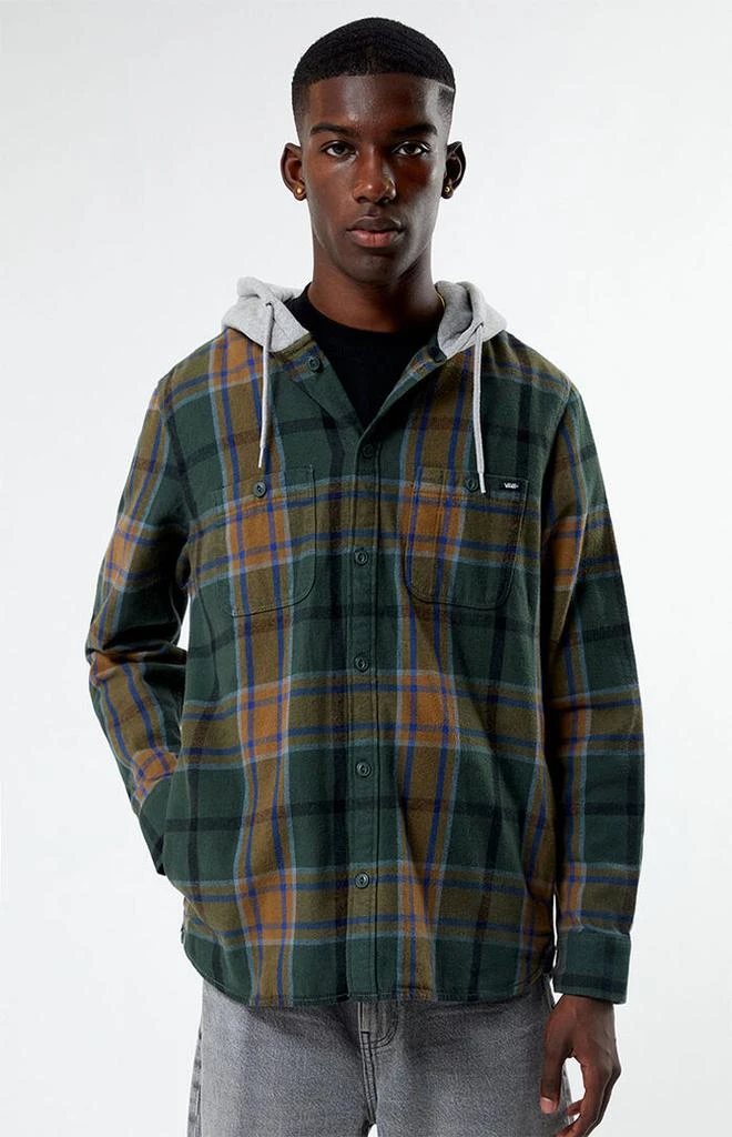 商品Vans|Lopes Hooded Flannel Shirt,价格¥458,第1张图片