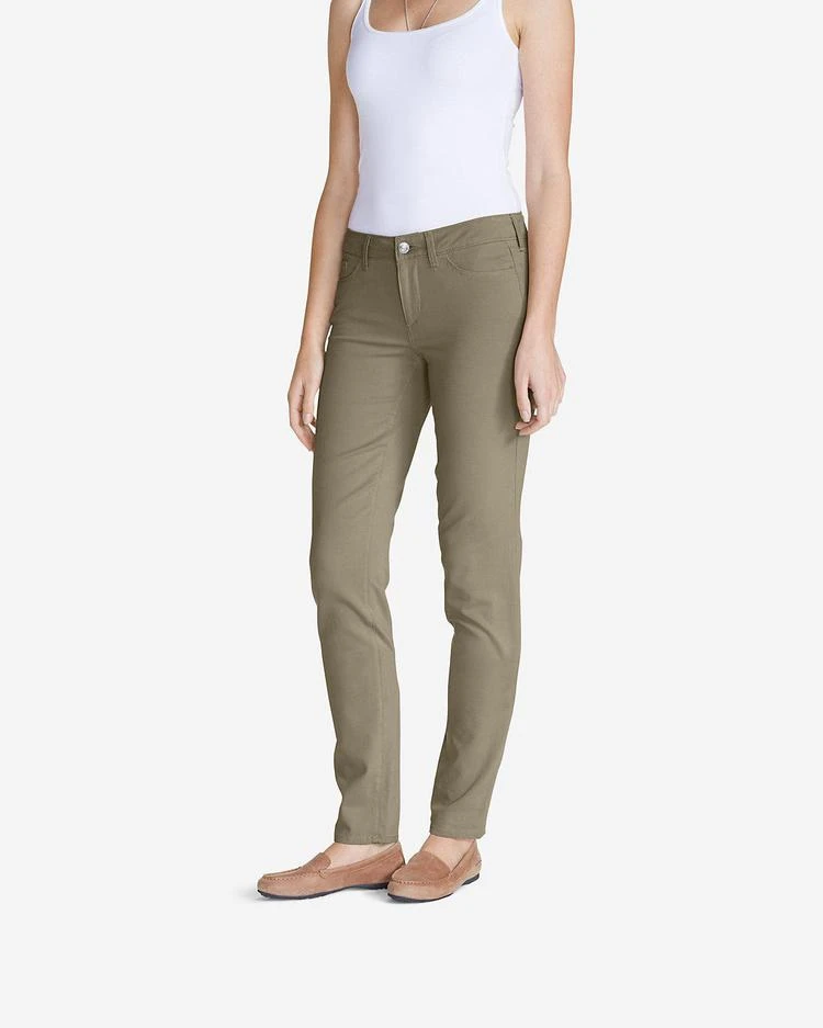 商品Eddie Bauer|Women&#39;s Elysian Twill Slim Straight Jeans - Slightly Curvy,价格¥409,第2张图片详细描述