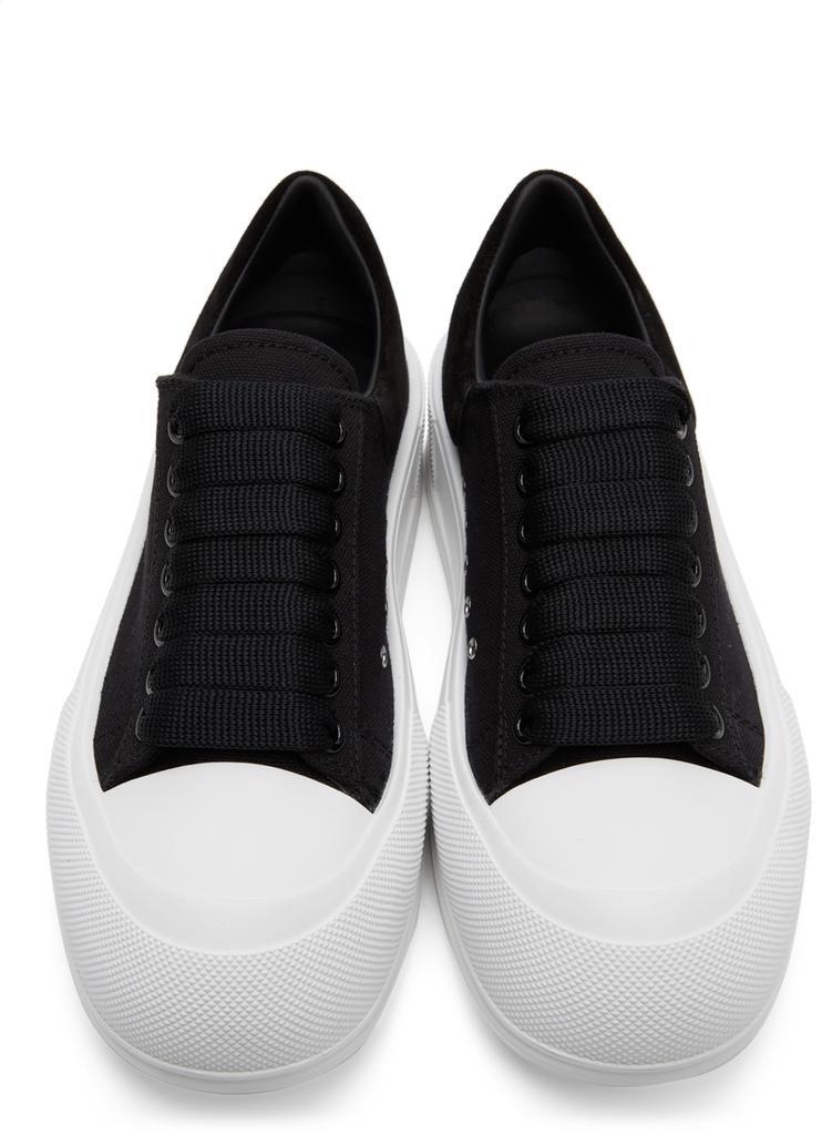 商品Alexander McQueen|Black Deck Plimsoll Sneakers,价格¥3622,第7张图片详细描述