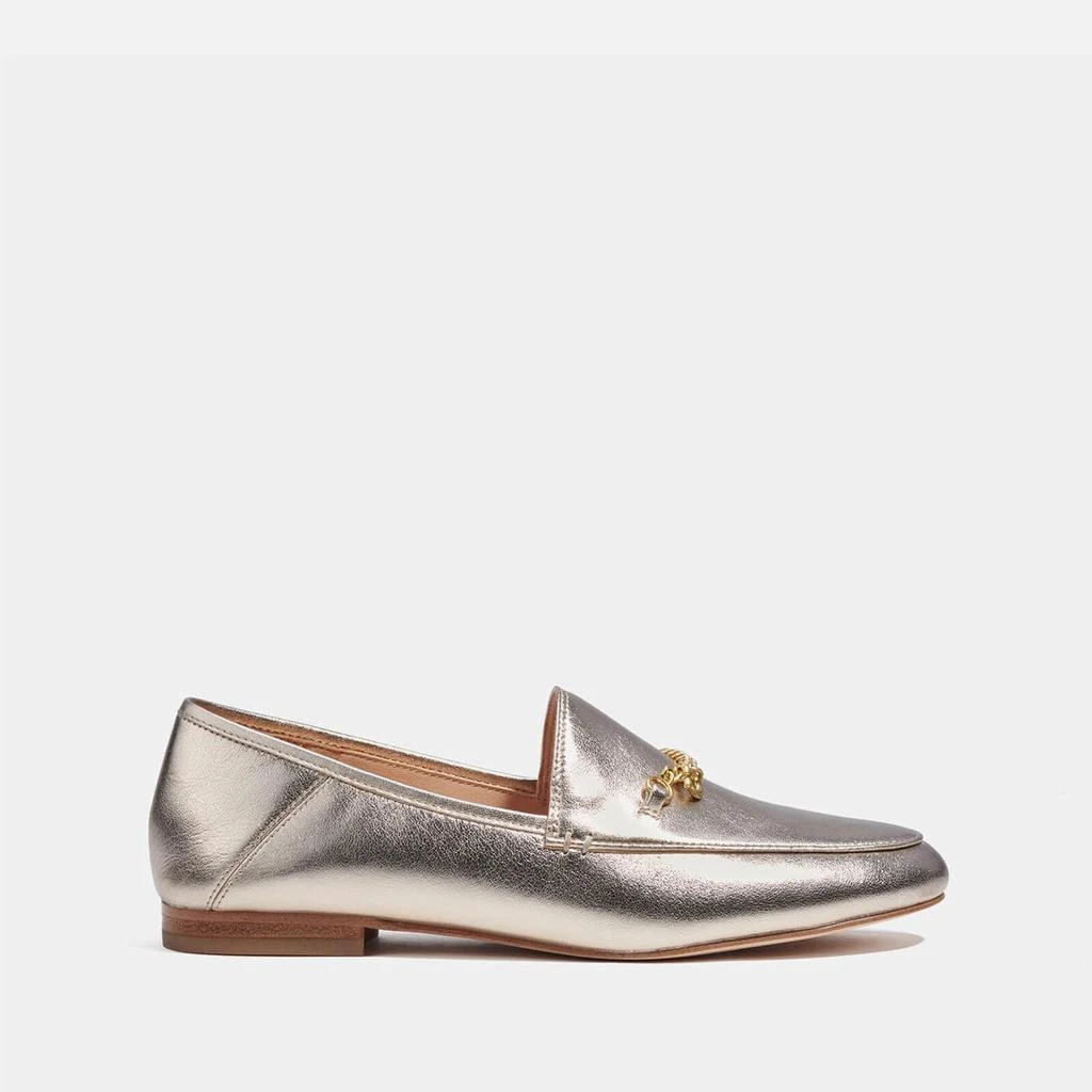 商品Coach|Coach Hanna Metallic Leather Loafers,价格¥695,第1张图片