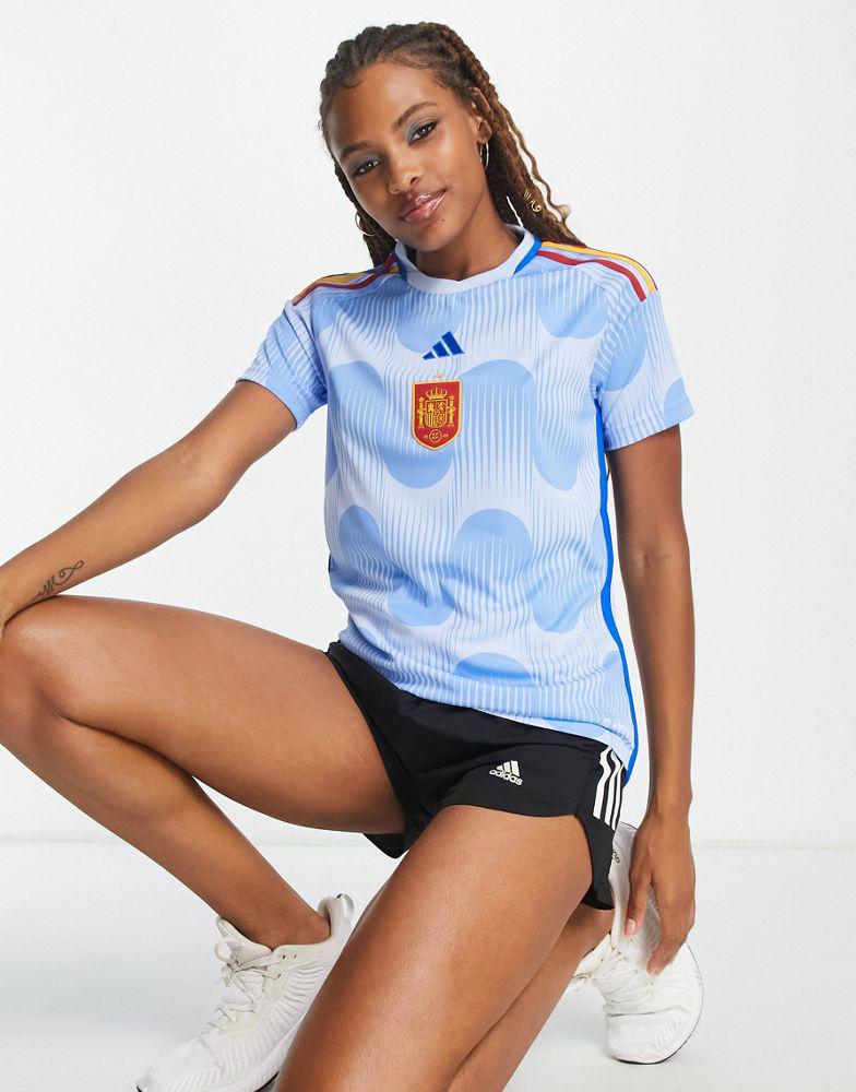 adidas Football Spain World Cup 2022 away shirt in blue商品第3张图片规格展示