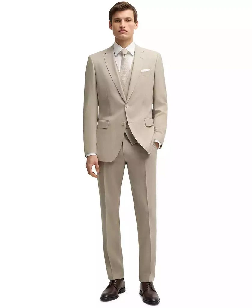 商品Hugo Boss|Men's Patterned Stretch Wool Slim-Fit Three-Piece Suit,价格¥5143,第1张图片
