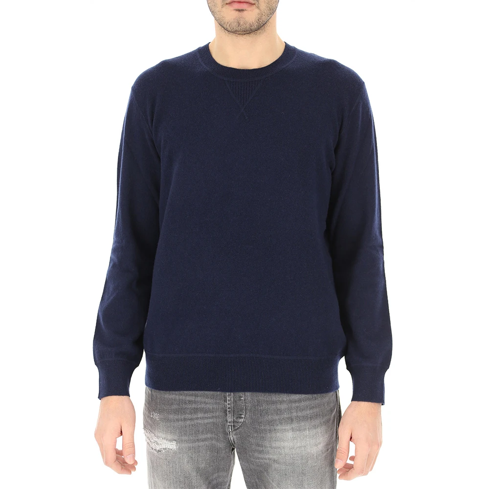 ZEGNA 男士深蓝色羊绒混纺圆领毛衣 VTH10-ZZ110-B09 商品