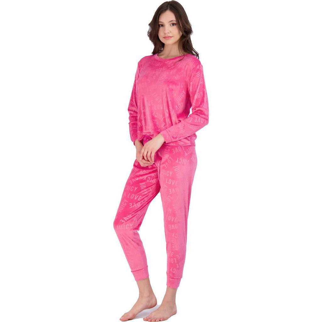 商品Juicy Couture|Juicy Couture Womens 2 Piece Velvet Pajama Set,价格¥160,第4张图片详细描述