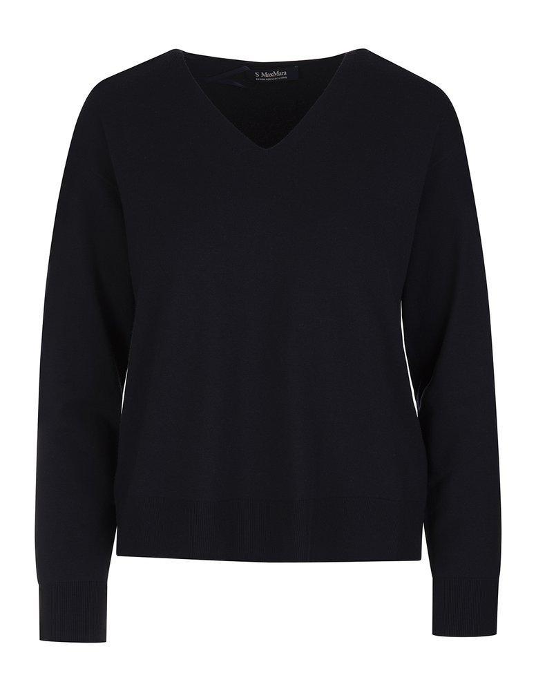 商品Max Mara|'S Max Mara V-Neck Long-Sleeved Sweater,价格¥1933,第1张图片
