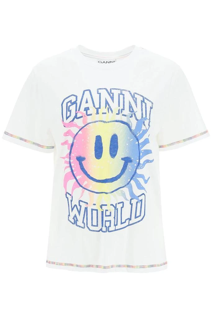 商品Ganni|Ganni organic cotton smiley t-shirt,价格¥548,第1张图片