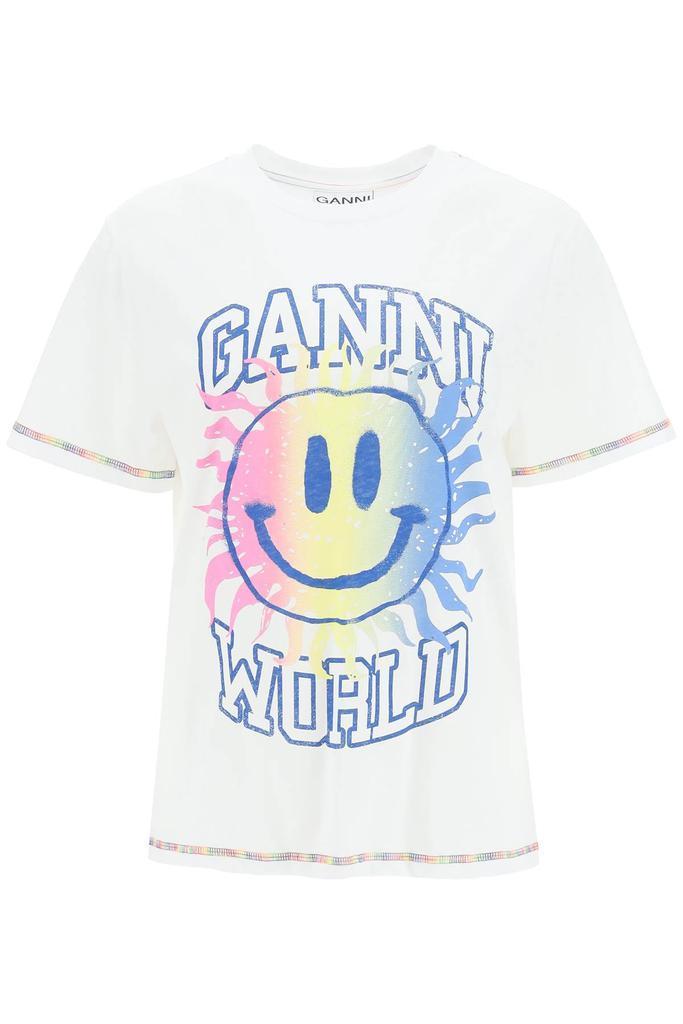 商品Ganni|Ganni organic cotton smiley t-shirt,价格¥496,第1张图片