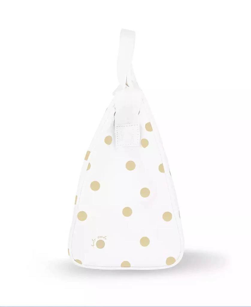 商品Kate Spade|Lunch Bag - White with Gold Polka Dots,价格¥260,第2张图片详细描述