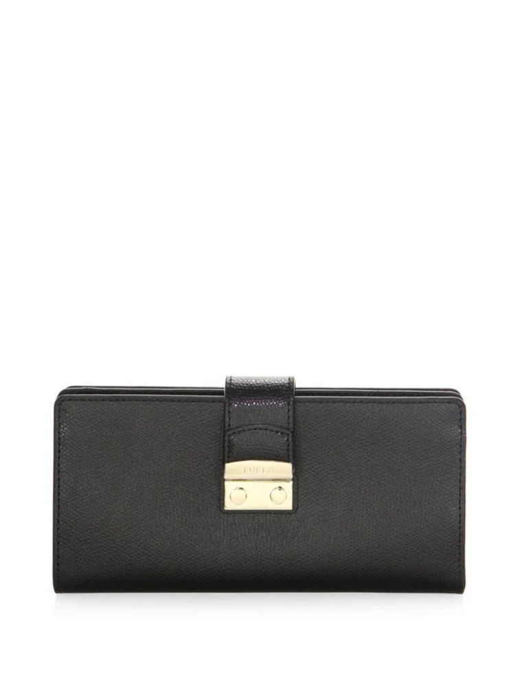 商品Furla|Snap Leather Checkbook Wallet,价格¥1618,第1张图片