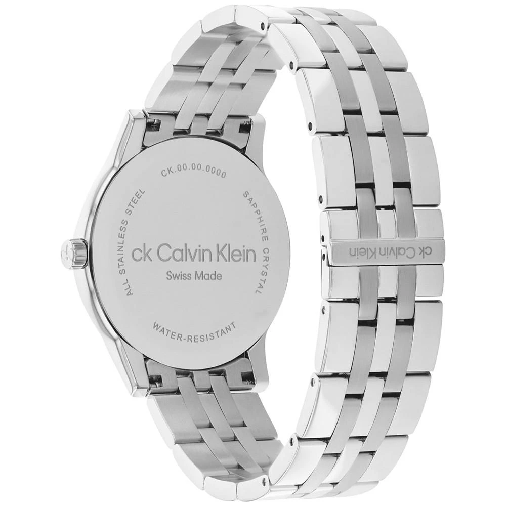 商品Calvin Klein|Men's Swiss Dressed Stainless Steel Bracelet Watch 40mm,价格¥1577,第3张图片详细描述
