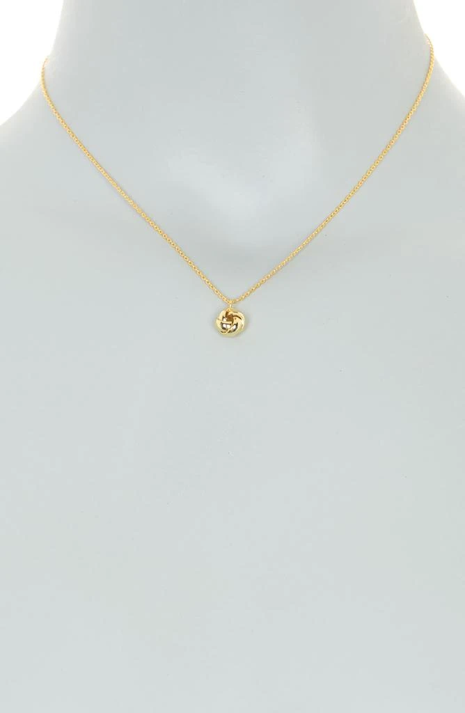 商品ADORNIA|14K Gold Plated Twisted Knot Pendant Necklace,价格¥151,第2张图片详细描述