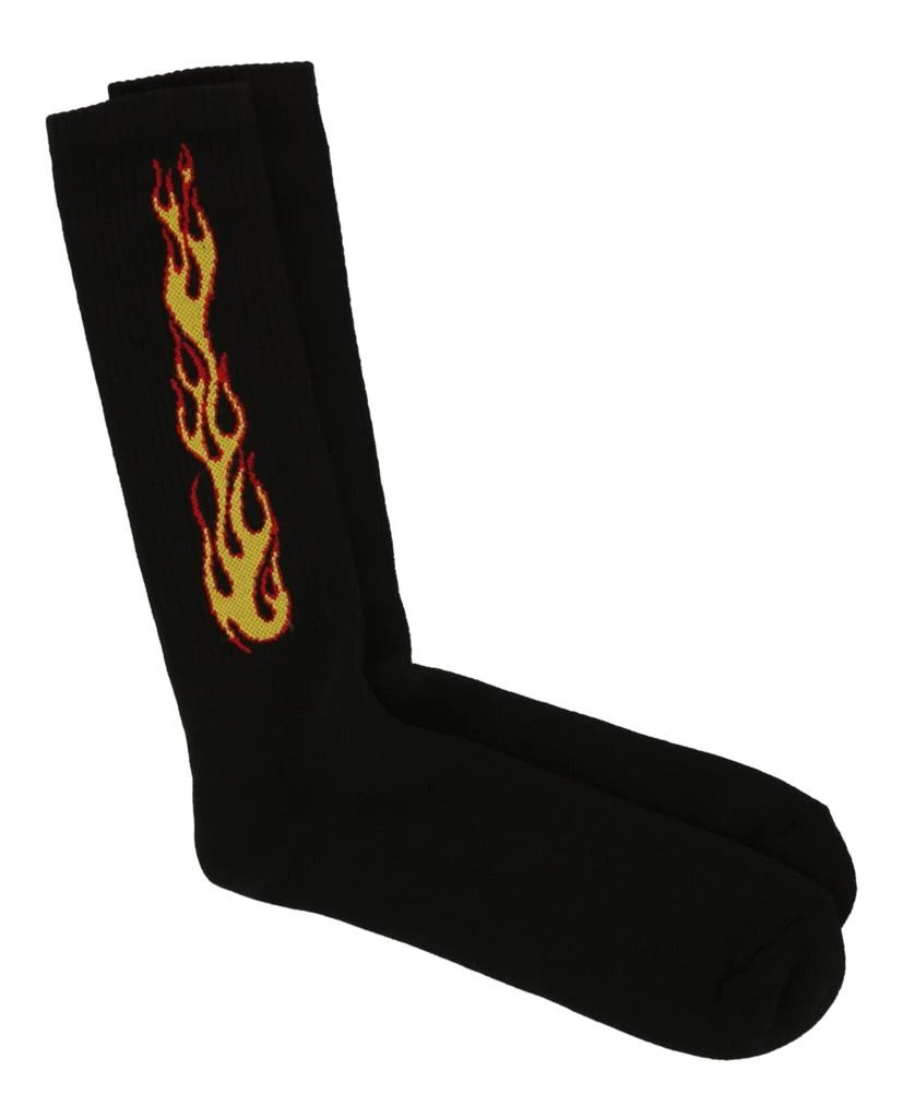 商品Palm Angels|Flame Print Long Socks,价格¥514,第1张图片