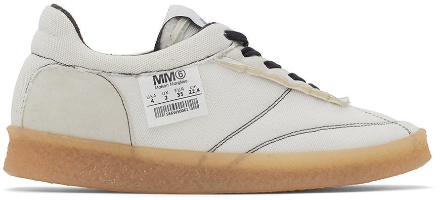 商品MAISON MARGIELA|Off-White Inside Out 6 Court Sneakers,价格¥1981,第1张图片