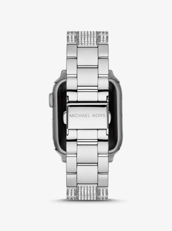 商品Michael Kors|Pavé Silver-Tone Strap For Apple Watch®,价格¥1073,第3张图片详细描述