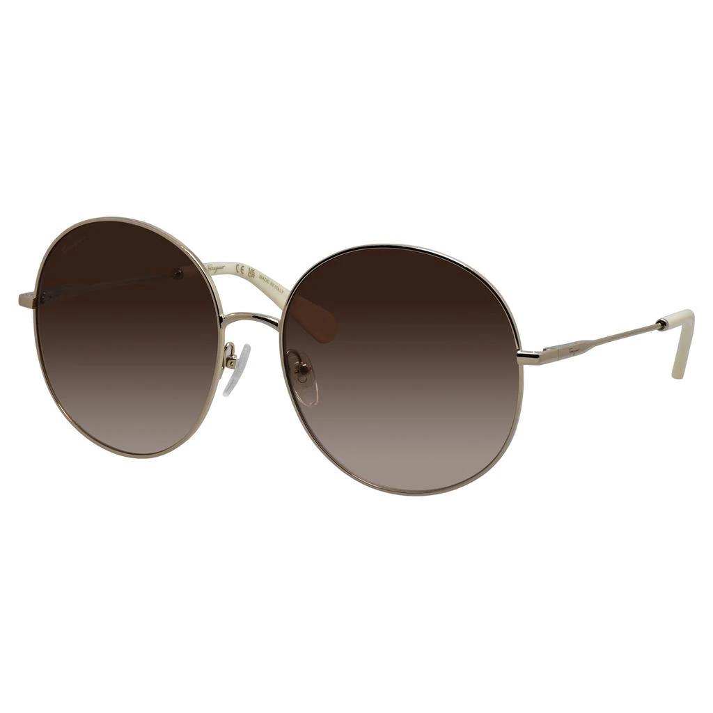 商品Salvatore Ferragamo|Salvatore Ferragamo  SF 299S 703 60mm Womens Round Sunglasses,价格¥594,第2张图片详细描述