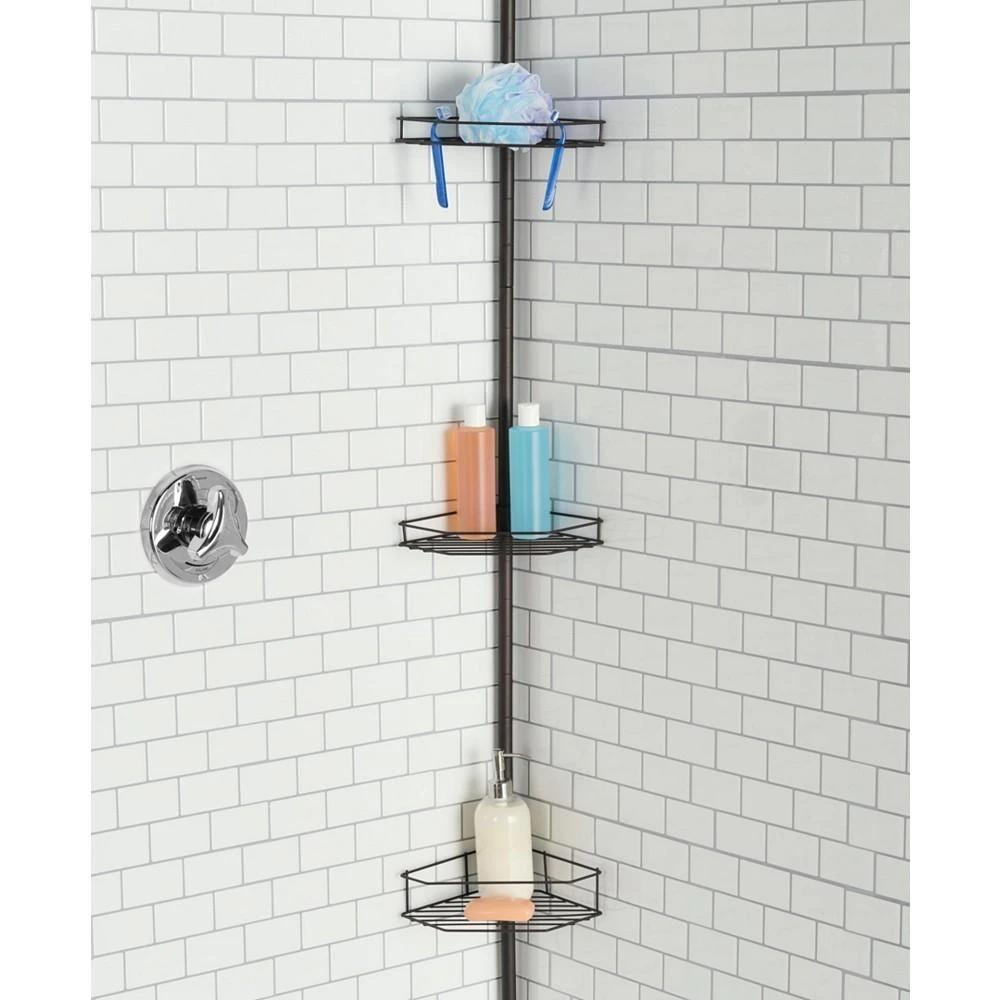 商品Home Basics|3 Tier Tension Rod Shower Caddy,价格¥302,第1张图片