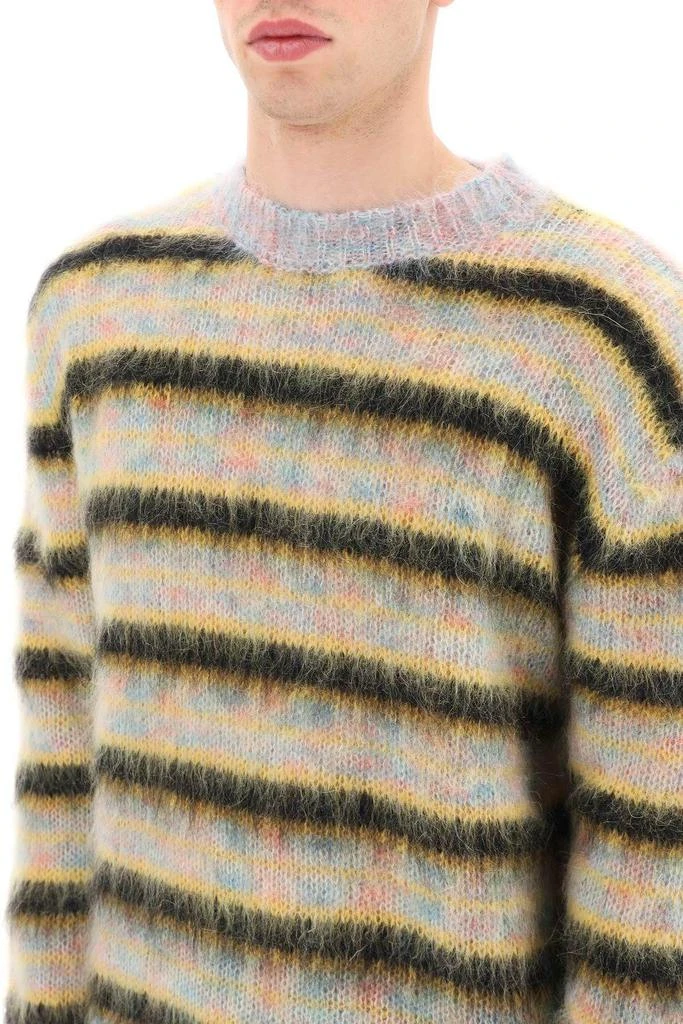 商品Marni|STRIPED BRUSHED MOHAIR SWEATER,价格¥3236,第5张图片详细描述