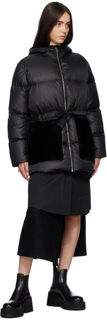 商品Yves Salomon|Black Quilted Down Jacket,价格¥6839,第4张图片详细描述