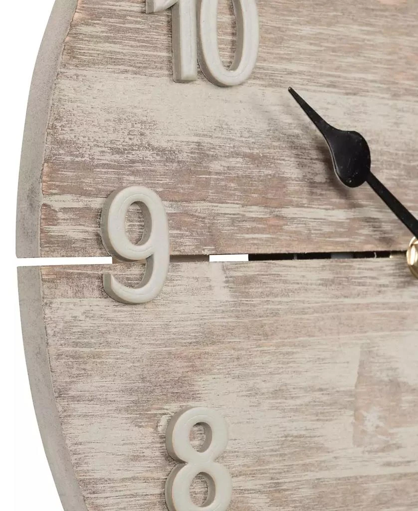 商品La Crosse Technology|La Crosse Clock 404-3430W 12" Sun Washed Wood Wall Clock,价格¥245,第2张图片详细描述