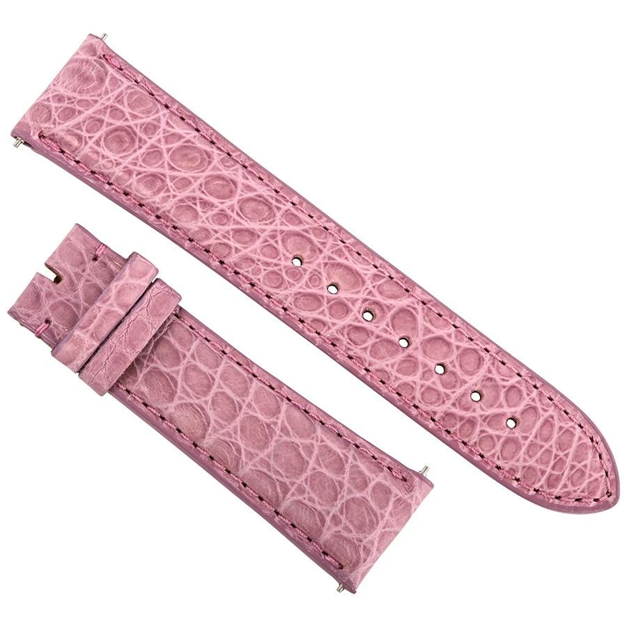 商品Hadley Roma|21 MM Matte Mauve Alligator Leather Strap,价格¥372,第1张图片