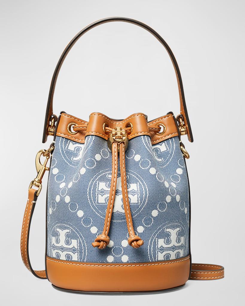 Tory Burch | T Monogram Mini Denim Bucket Bag 1368.84元 商品图片