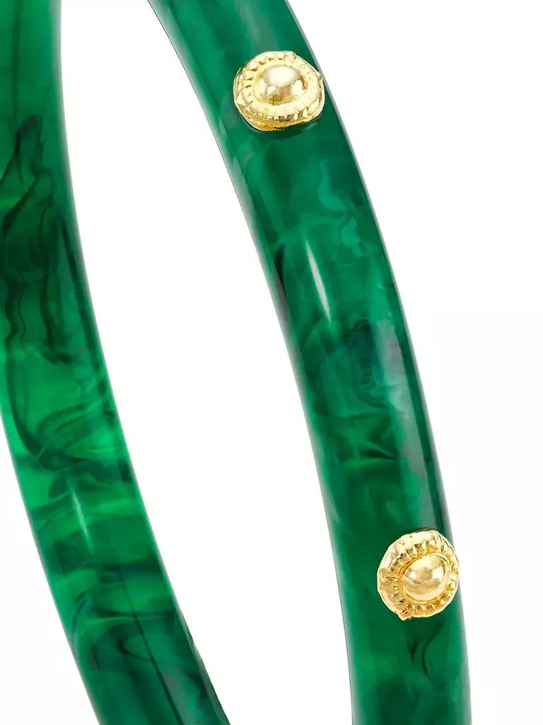 商品GAS Bijoux|Caftan Bis 24K Gold-Plate & Acetate Bracelet,价格¥824,第4张图片详细描述