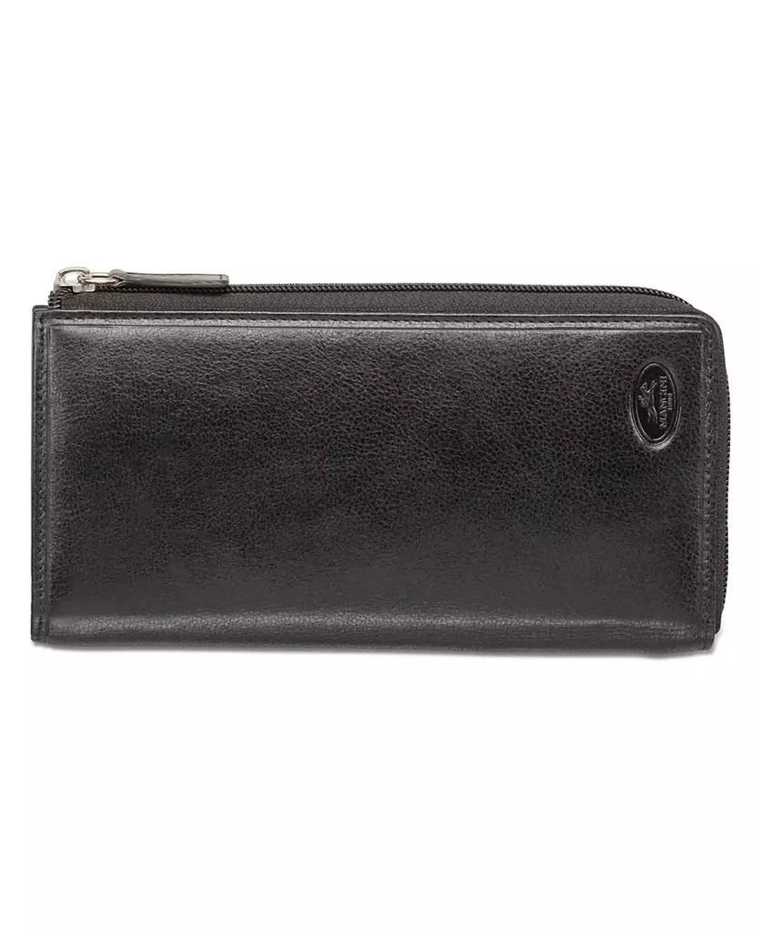 商品Mancini Leather Goods|Equestrian-2 Collection RFID Secure Large Trifold Wallet,价格¥972,第1张图片