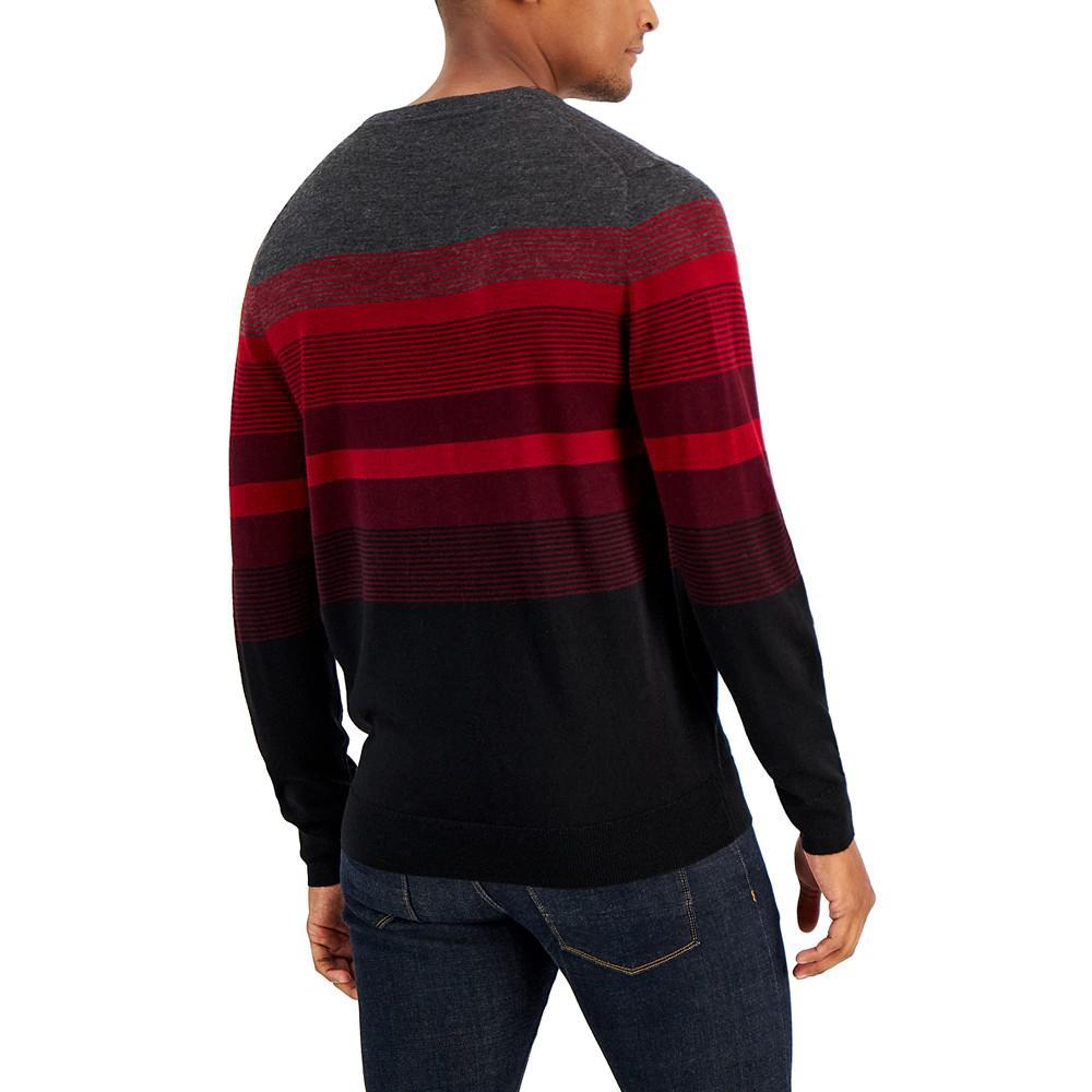 商品Club Room|Men's Ombre Stripe Sweater, Created for Macy's,价格¥184,第4张图片详细描述