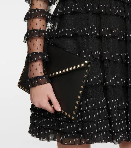 商品RED Valentino|法式圆点��刺绣薄纱与乔其纱迷你连衣裙,价格¥7040,第5张图片详细描述