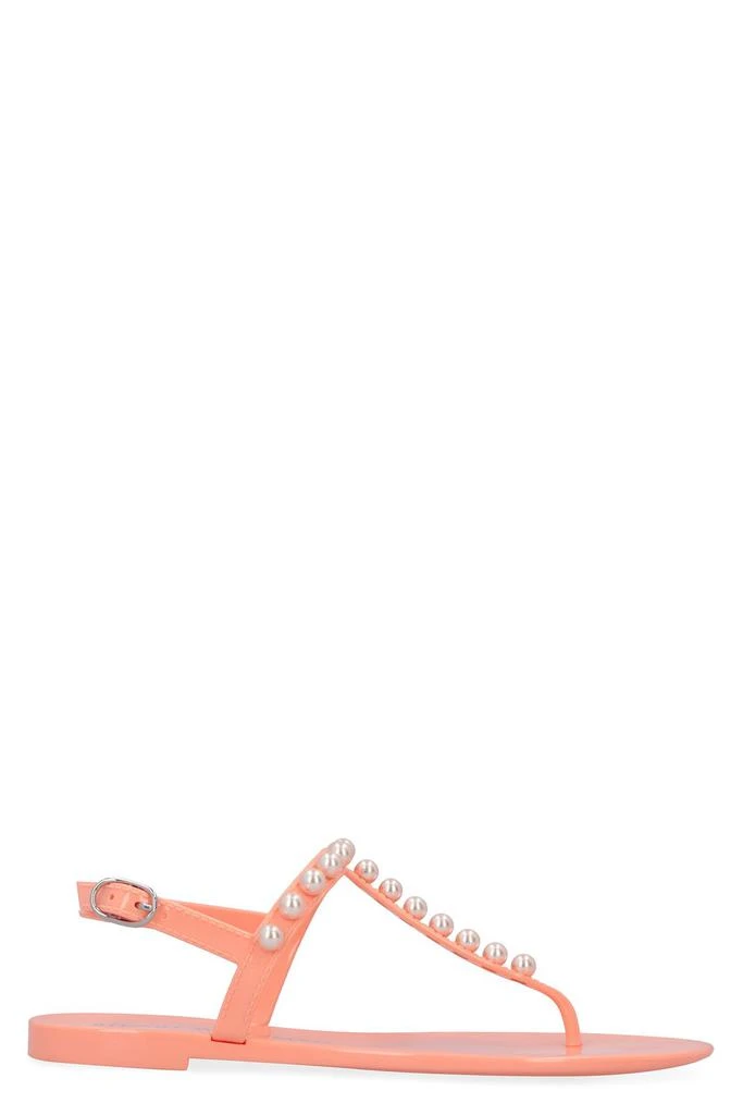 商品Stuart Weitzman|Stuart Weitzman Goldie Jelly Embellished Thong Sandals,价格¥632,第1张图片