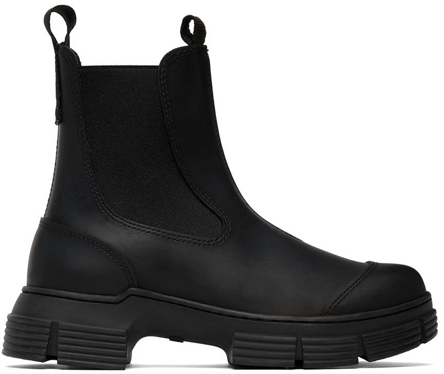 商品Ganni|Black City Ankle Boots,价格¥1339,第1张图片