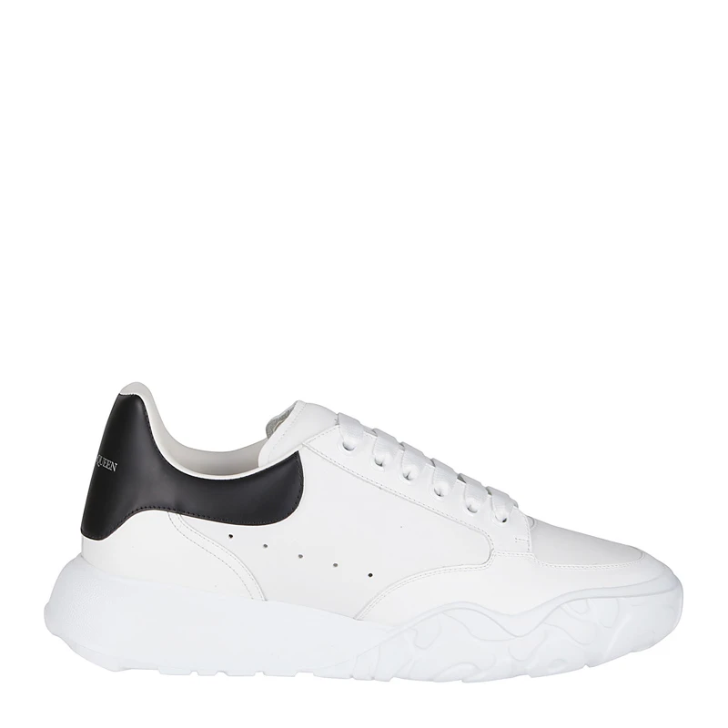 商品Alexander McQueen|ALEXANDER MCQUEEN 亚历山大·麦昆 男士白色皮质运动鞋 634619-WHZ97-9061,价格¥2983,第1张图片