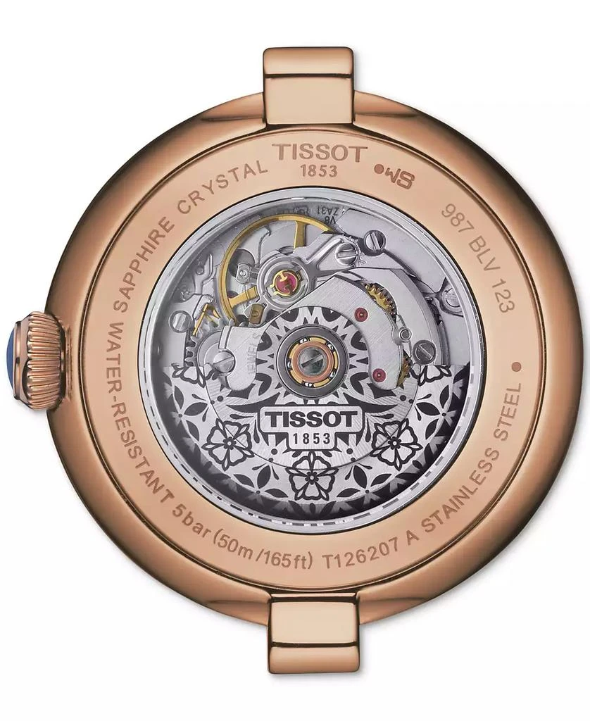商品Tissot|Women's Bellissima PVD Brown Leather Strap Watch 29mm,价格¥5989,第3张图片详细描述