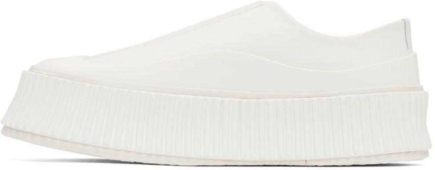 White Slip-On Platform Sneakers商品第3张图片规格展示