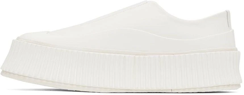 商品Jil Sander|White Slip-On Platform Sneakers,价格¥3351,第3张图片详细描述