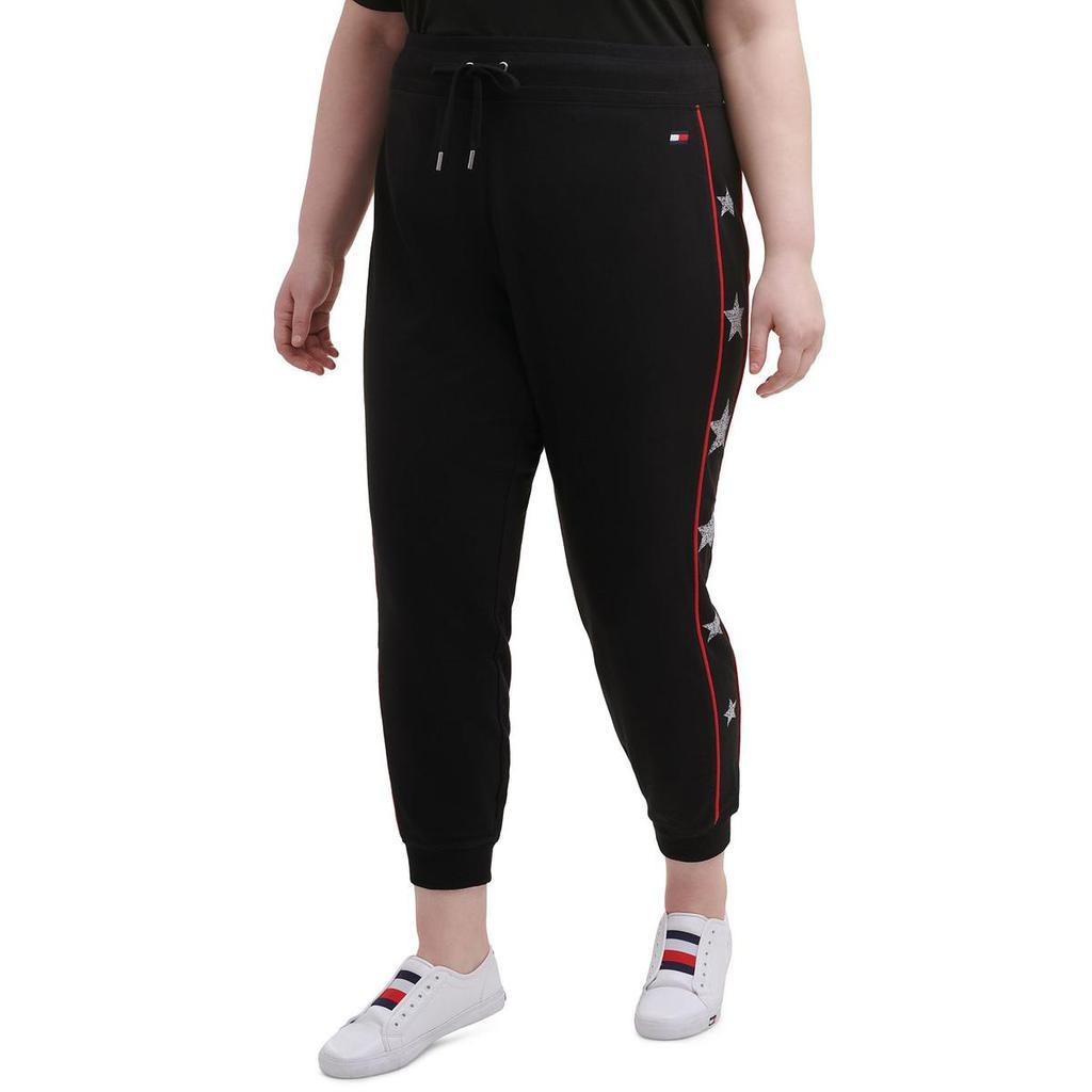 商品Tommy Hilfiger|Tommy Hilfiger Sport Womens Plus Star Fitness Workout Capri Pants,价格¥159-¥209,第1张图片