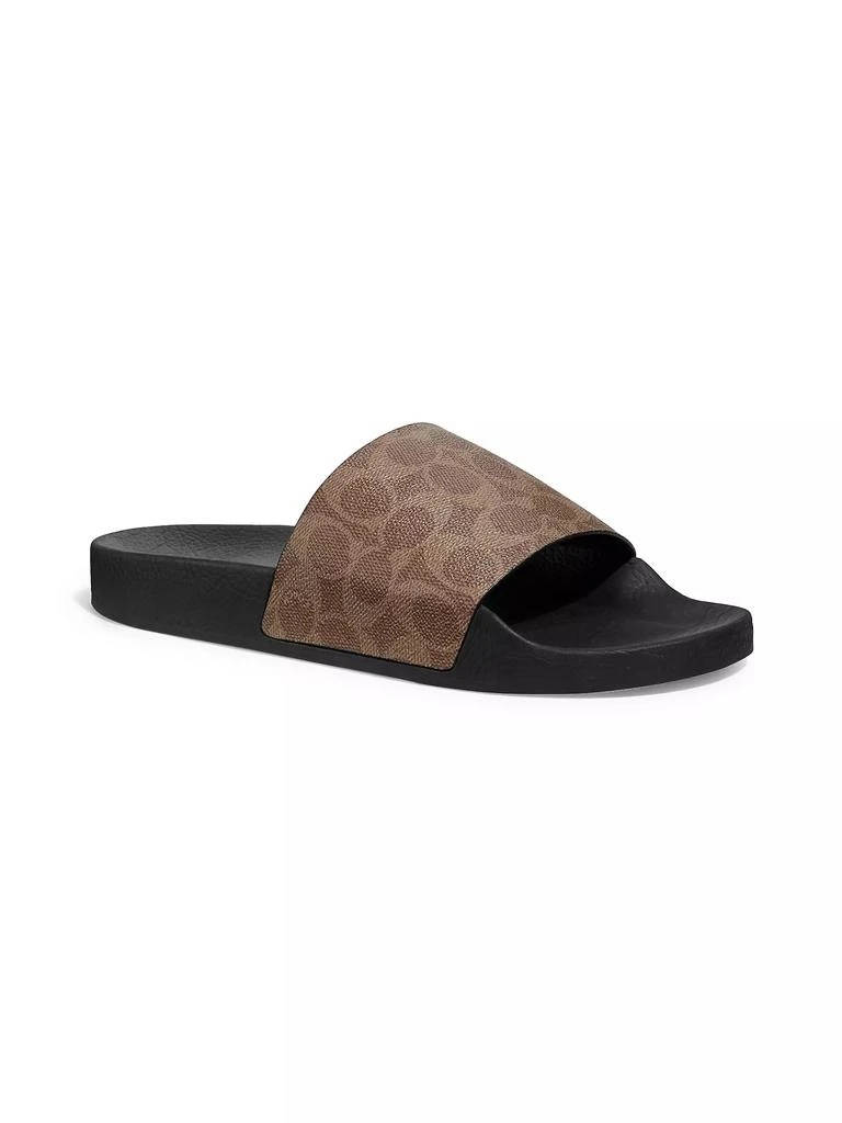 商品Coach|Signature Monogram Canvas Slide Sandals,价格¥500,第2张图片详细描述