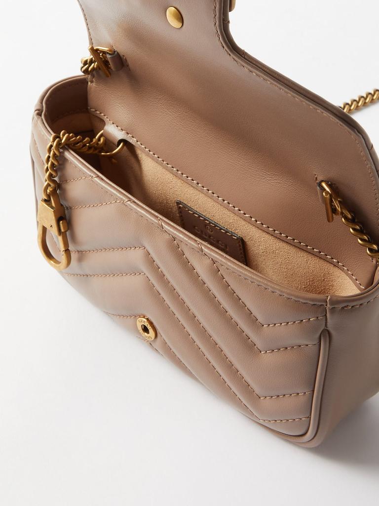 GG Marmont mini matelassé-leather cross-body bag商品第5张图片规格展示