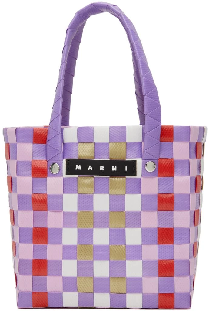 商品Marni|Kids Purple Micro Basket Tote,价格¥584,第1张图片