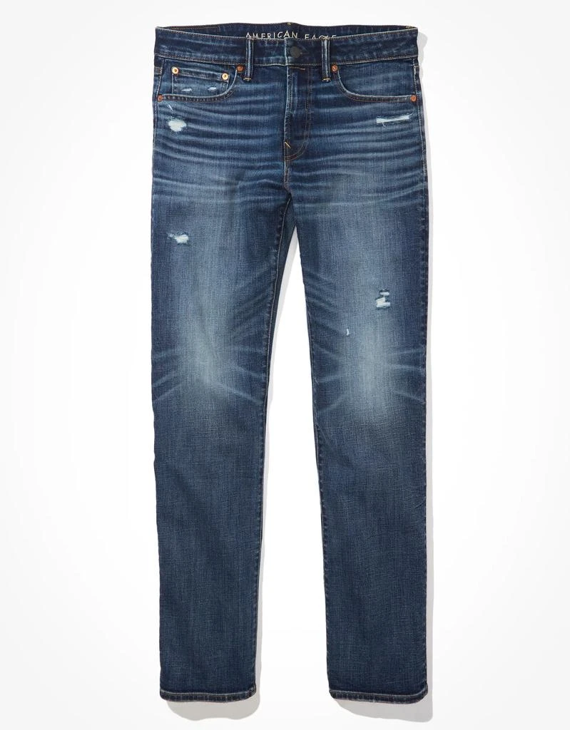 商品AE|AE AirFlex+ Distressed Original Straight Jean,价格¥191,第1张图片